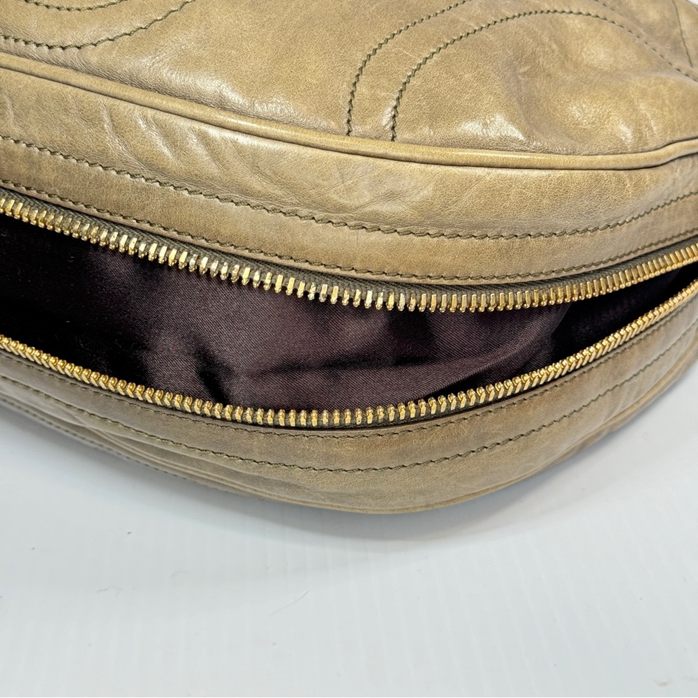 TOD'S Tan Leather Shoulder Bag - Picture 11 of 14